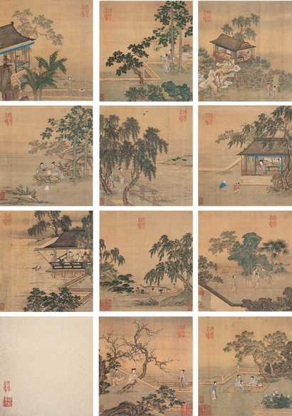 佚名 人物故事 册页（十二开）